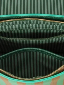 olkalaukku Fenna Medium Stripe Green 25x7x20 cm><noscript><img width=