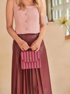 olkalaukku Frances Cross Body Bag Stripe 19x7x17,><noscript><img width=