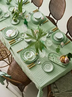 Pip Studio Keittiötekstiilit|pöytäliina Stripes 160x250 cm Light Green