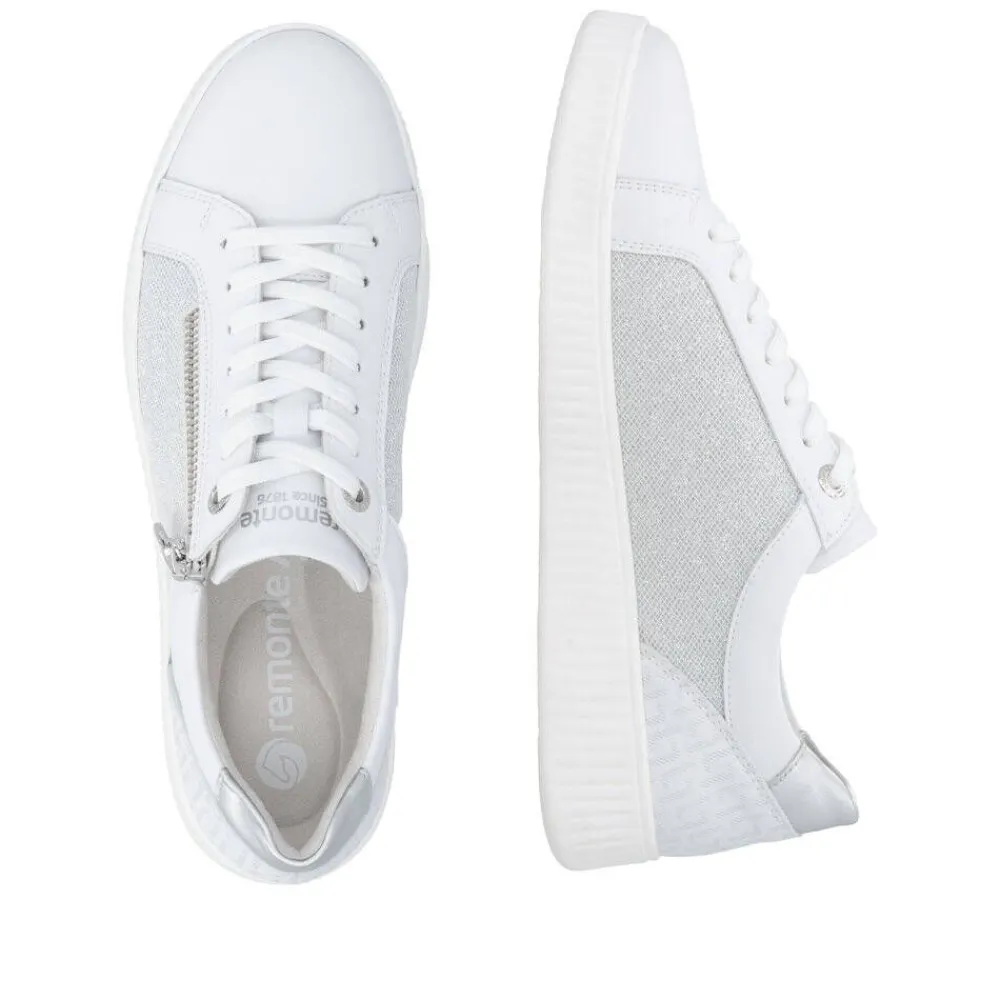 Remonte Tennarit Ja Sneakerit|tennarit D2E00-84 84 Weiss / Weiss-Silber / Weiss / Silber / Silver