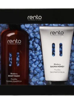 lahjapakkaus suihkusaippua & saunahunaja Mustikka>Rento Discount