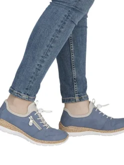 Rieker Kävelykengät|kävelykengät N42G0-14 14 Indigo / Perlcreme
