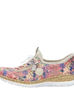 Rieker Kävelykengät|kävelykengät N42V3-90 90 Rosa-Jungle / Ginger