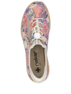 Rieker Kävelykengät|kävelykengät N42V3-90 90 Rosa-Jungle / Ginger