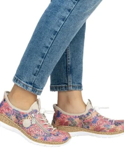 Rieker Kävelykengät|kävelykengät N42V3-90 90 Rosa-Jungle / Ginger