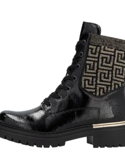 Rieker Nilkkurit|nilkkurit 72607-00 00 Black / Schwarz-Gold