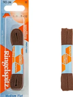 Ringpoint Kengännauhat|Kengännauhat|litteä nauha 90cm Ruskea