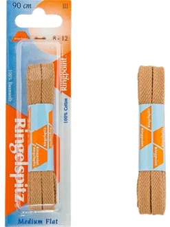 Ringpoint Kengännauhat|Kengännauhat|litteä nauha 90cm Beige
