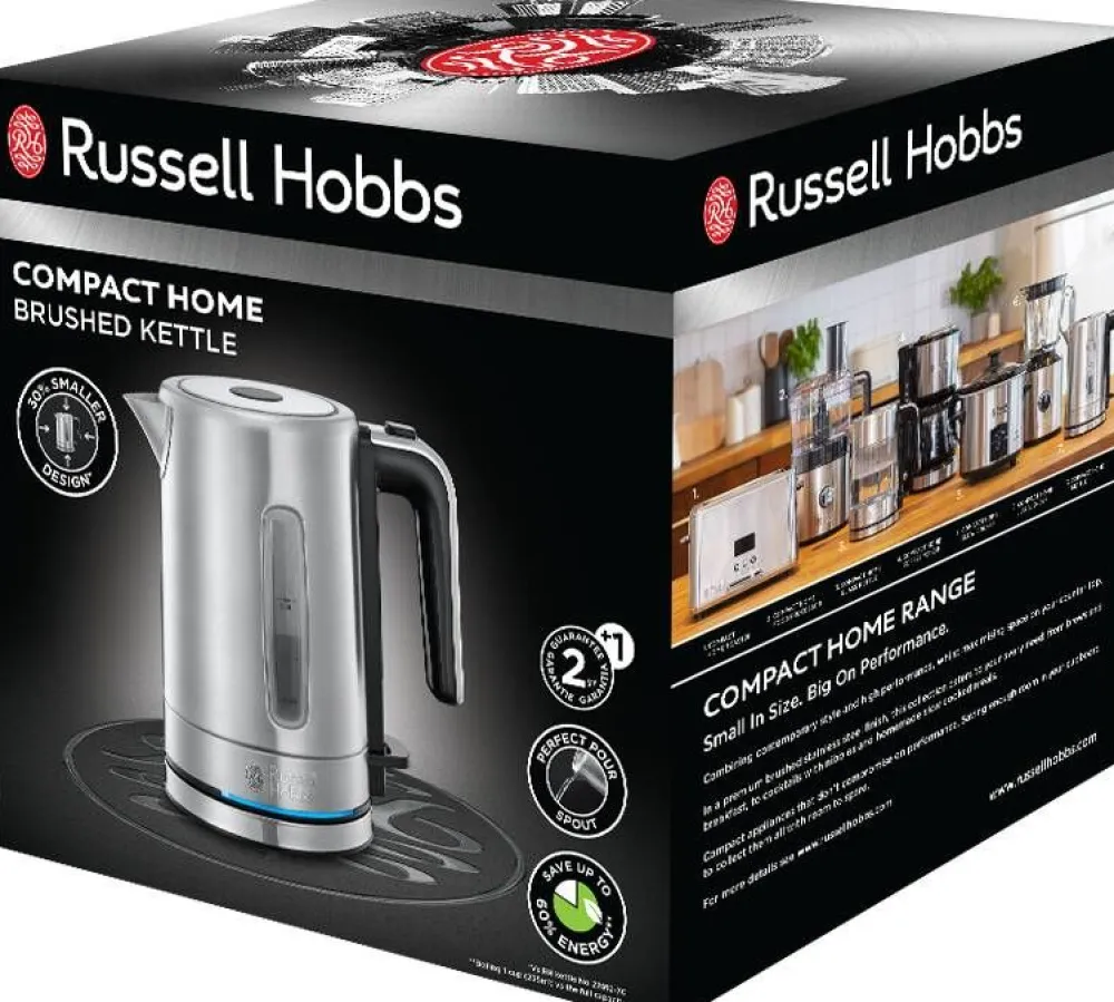 Russell Hobbs Kahvi Ja Kuumat Juomat|vedenkeitin Compact Home 24190-70 teräs
