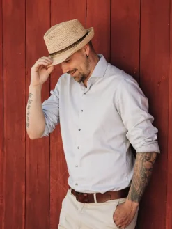 hattu Raffia Trilby Crochet>Salon lakkitehdas