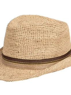 hattu Raffia Trilby Crochet><noscript><img data-lazyloaded=
