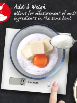 Salter Keittiötarvikkeet|keittiövaaka valkoinen 3 kg