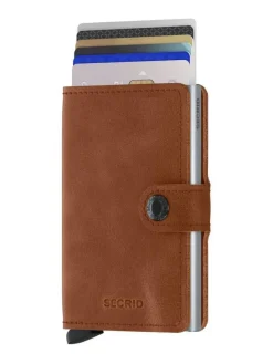 lompakko Miniwallet Vintage cognac-silver>Secrid Best