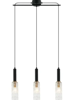 Sessak Sisustusvalaisimet|Kylo 3-os. riippuvalaisin valkoinen/musta/messinki