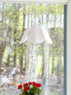 Sessak Sisustusvalaisimet|Lehmus design-riippuvalaisin mattavalkoinen