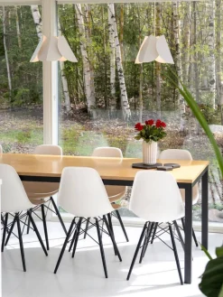 Sessak Sisustusvalaisimet|Lehmus design-riippuvalaisin mattavalkoinen