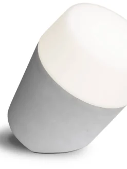 pöytävalaisin Louhi betoninvärinen / valkoinen>Sessak Online