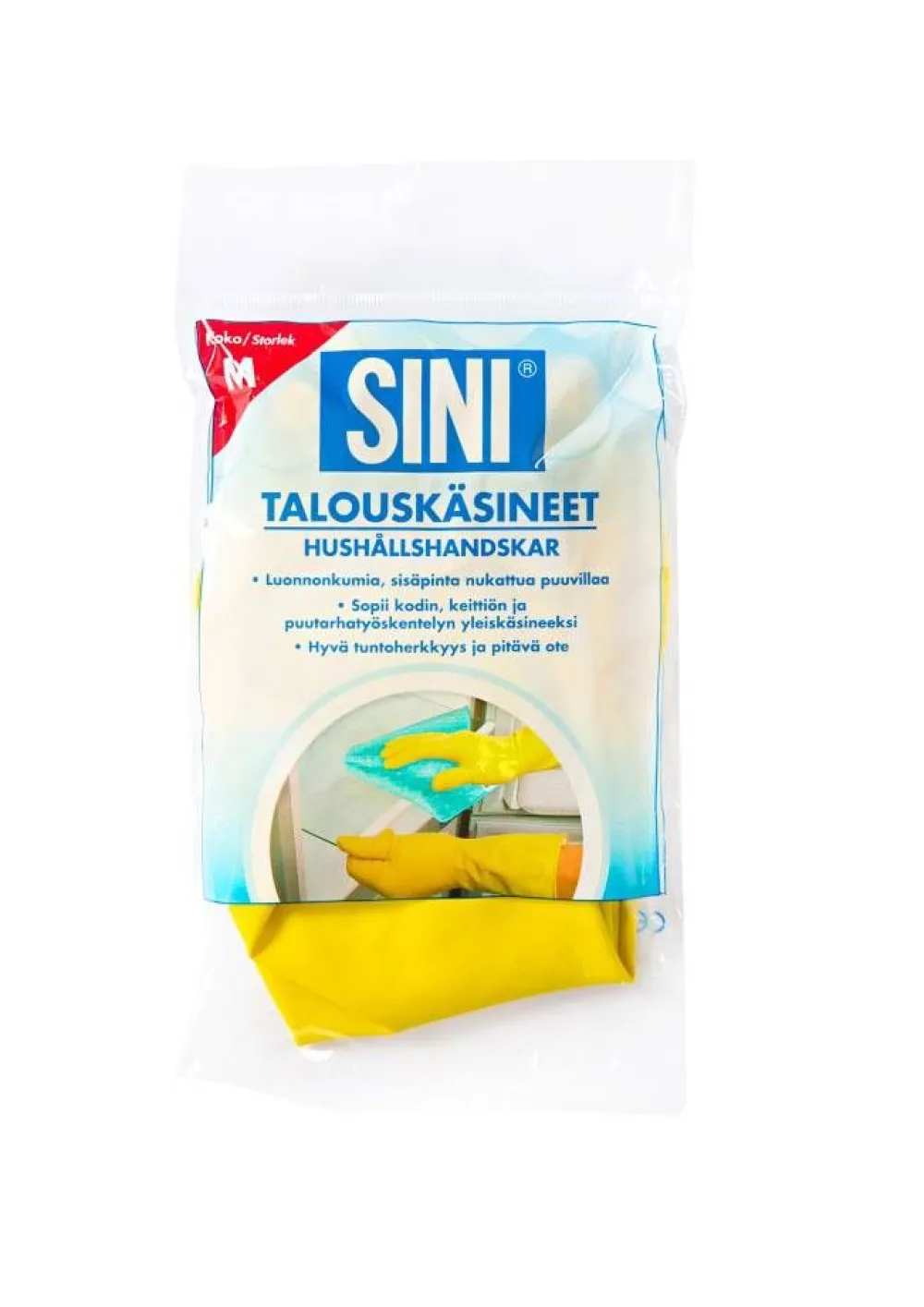Talouskäsineet koko M>Sini Discount