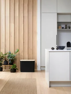 Smartstore Paperikorit Ja Roska-Astiat|Collect lajitteluastia vanerikannella 76 L musta