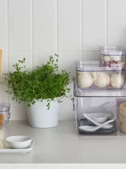 Smartstore Säilytyskorit Ja Laatikot|Ruoansäilytys Ja Järjestys|Compact Mini säilytyslaatikko 0,6 L kirkas