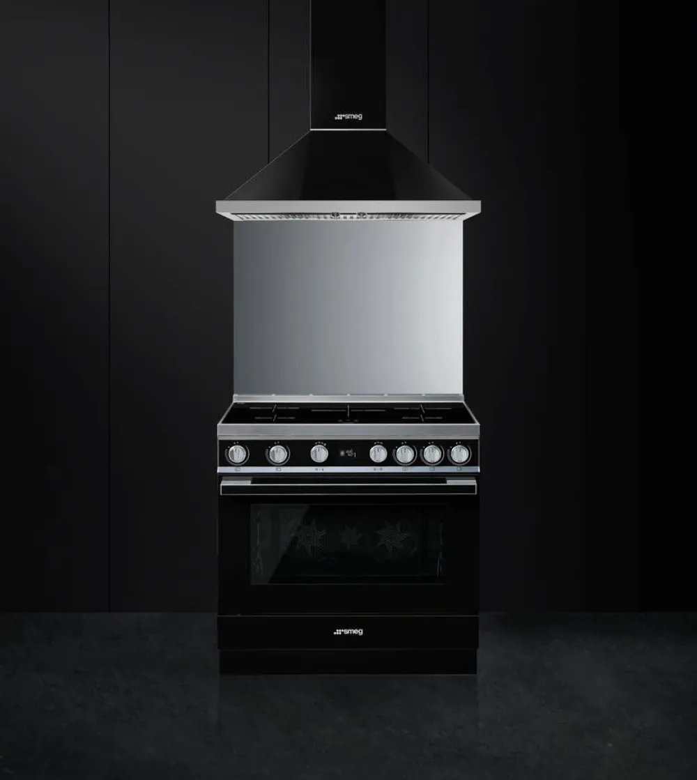induktioliesi monitoimiuunilla CPF9IPBL Portofino musta>Smeg Best