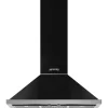 Smeg Liesituulettimet|liesituuletin KPF9BL Portofino 90 cm musta seinämalli