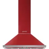 liesituuletin KPF9RD Portofino 90 cm punainen seinämalli>Smeg New