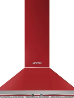 liesituuletin KPF9RD Portofino 90 cm punainen seinämalli>Smeg New