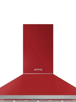 Smeg Liesituulettimet|liesituuletin Portofino 120 cm punainen
