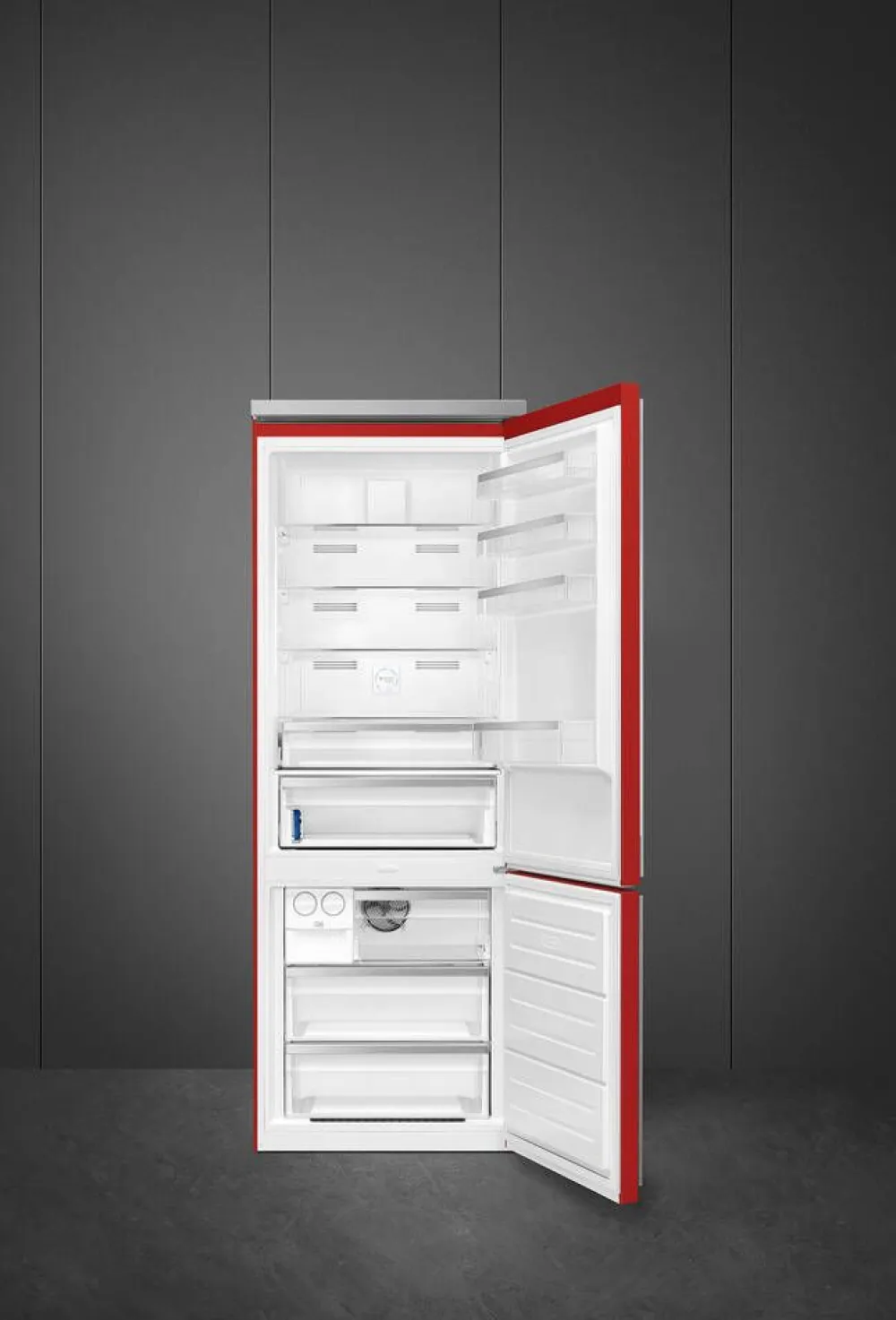 Smeg Jääkaapit Ja Pakastimet|Portofino jääkaappipakastin FA490RR5 punainen oikea SPA