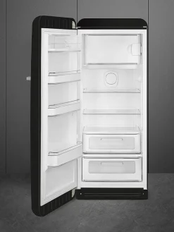 Smeg Jääkaapit Ja Pakastimet|retrojääkaappi FAB28LBL5 153 cm, musta, vasen