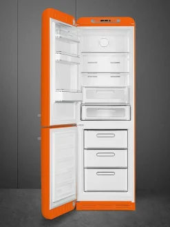 Smeg Jääkaapit Ja Pakastimet|retrojääkaappi FAB32LOR5 oranssi, vasen