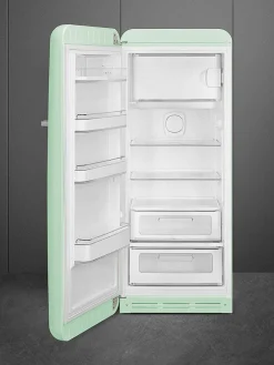 Smeg Jääkaapit Ja Pakastimet|retrojääkaappi FAB28LPG5 153 cm, pastellinvihreä, vasen