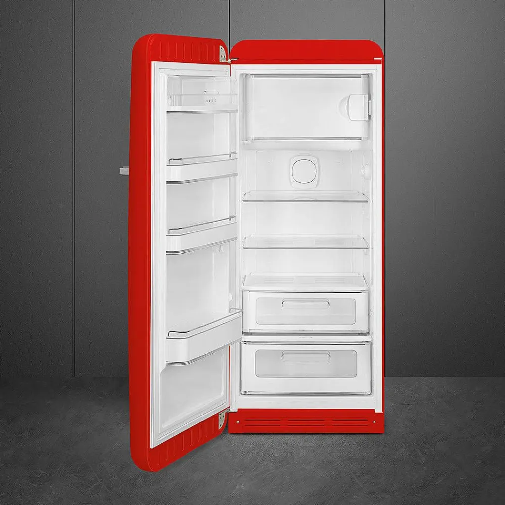 Smeg Jääkaapit Ja Pakastimet|retrojääkaappi FAB28LRD5 153 cm, pun., vasen