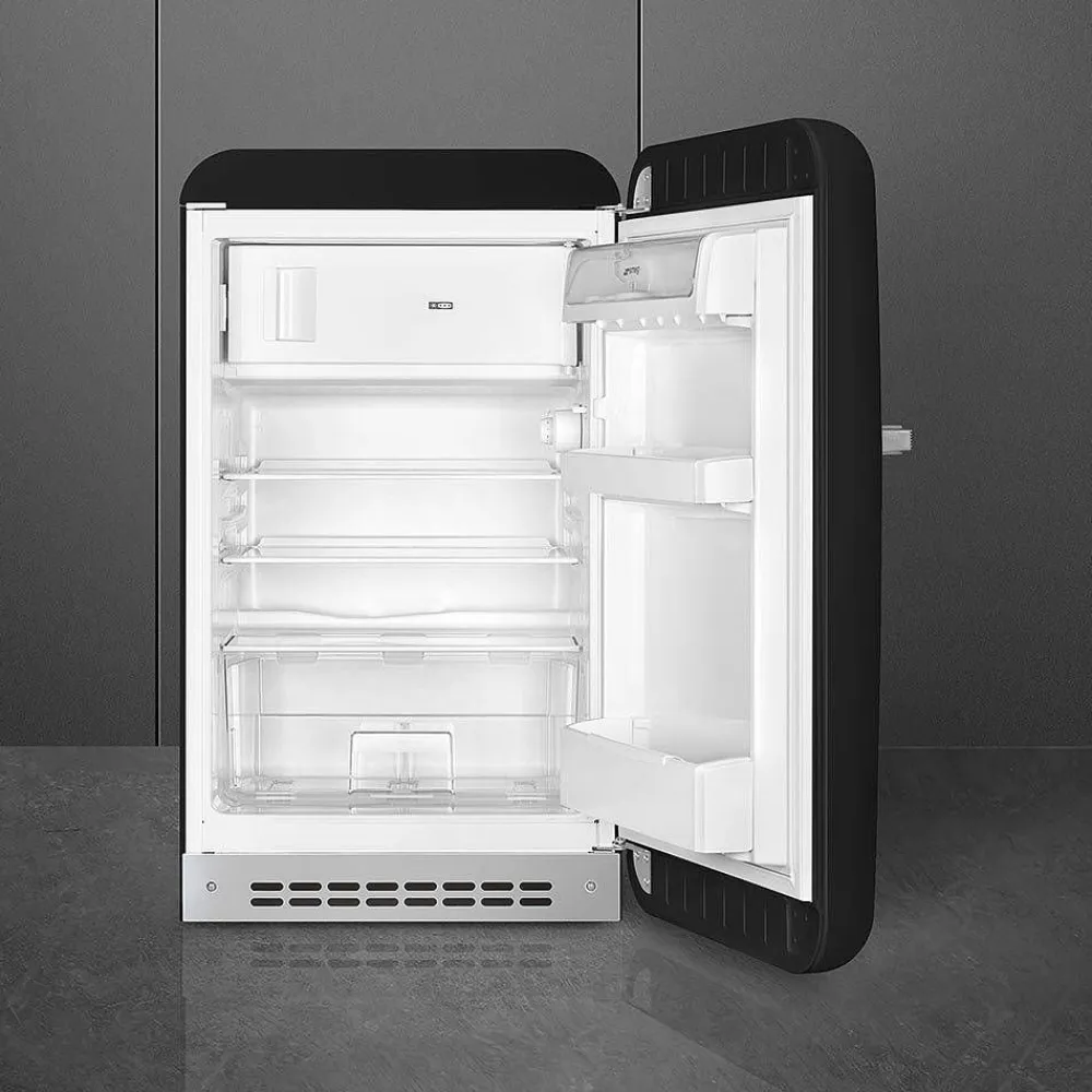 Smeg Jääkaapit Ja Pakastimet|retrojääkaappi FAB10RBL5, musta, oikea