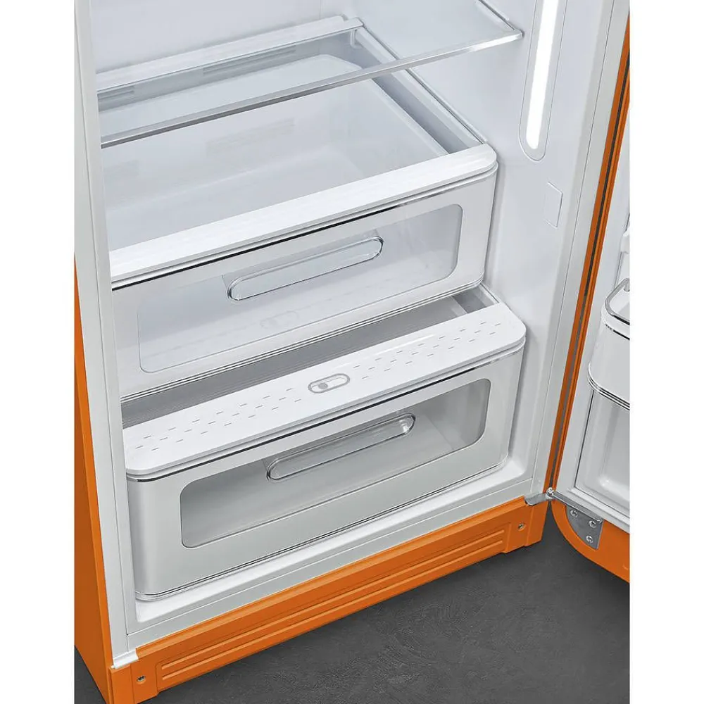 Smeg Jääkaapit Ja Pakastimet|retrojääkaappi FAB28ROR5 153 cm, oranssi, oikea