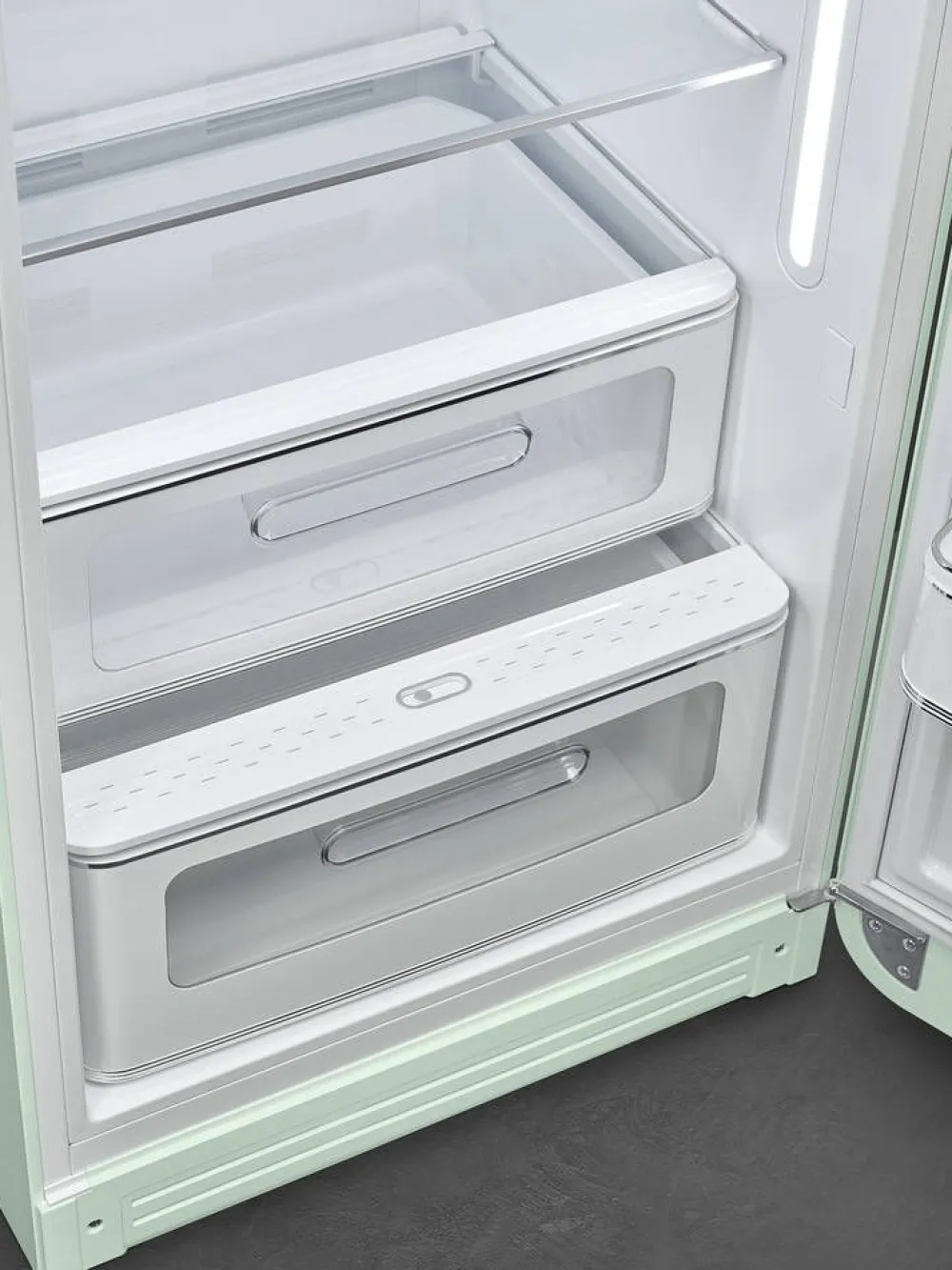 Smeg Jääkaapit Ja Pakastimet|retrojääkaappi FAB28RPG5 153 cm, pastellinvihreä, oikea