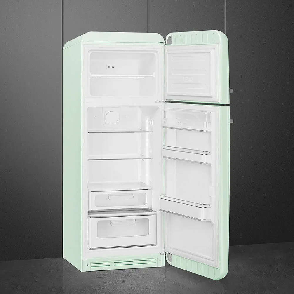 Smeg Jääkaapit Ja Pakastimet|retrojääkaappipakastin FAB30RPG5 pastellinvihreä, oikea
