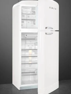 Smeg Jääkaapit Ja Pakastimet|retrojääkaappi-pakastin FAB50RWH valkoinen, oikea