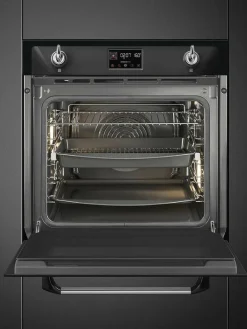 Smeg Uunit Ja Liedet|SOP6902S2PN 60cm yhdistelmähöyryuuni Viktoria, musta