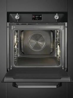 Smeg Uunit Ja Liedet|SOP6902S2PN 60cm yhdistelmähöyryuuni Viktoria, musta