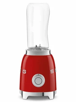 tehosekoitin kahdella 600 ml pullolla, PBF01RDEU punain>Smeg Discount