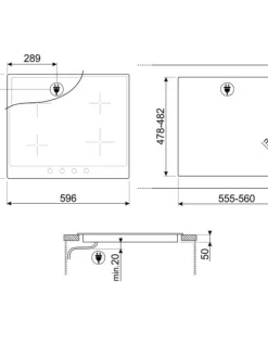 Smeg Uunit Ja Liedet|Victoria induktiotaso 60 cm SI964NM musta