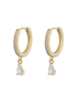 Snö of Sweden korvakoru Camille drop ring ear g/clear>Snu00f6 of Sweden Discount