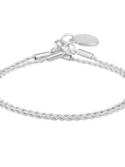 Snu00f6 of Sweden Korut|Snö of Sweden rannekoru Exibit small brace double s/clear