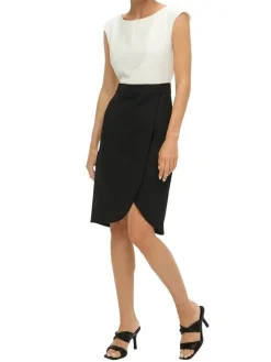s.Oliver black label Lyhyet Juhlamekot|mekko 2143557 9999 Musta / Valkoinen