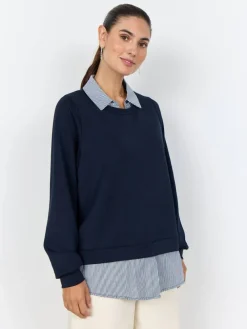 Soyaconcept Trikoopaidat Ja Colleget|paita Banu 264 6910 Tummansininen