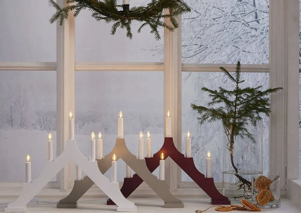 kynttelikkö Alma 5 l valkoinen>Star Trading Online