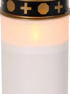 Star Trading Koriste- Ja Kausivalot|LED-hautakynttilä Serene 12 cm valkoinen