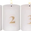 Star Trading Koriste- Ja Kausivalot|LED-kynttilä Flamme Advent valkoinen 4 kpl